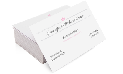 Custom business cards from Vistaprint